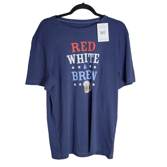 Life is Good Graphic Tee  Red, White & Brew Mens Size Medium NWT - Picture 1 of 7